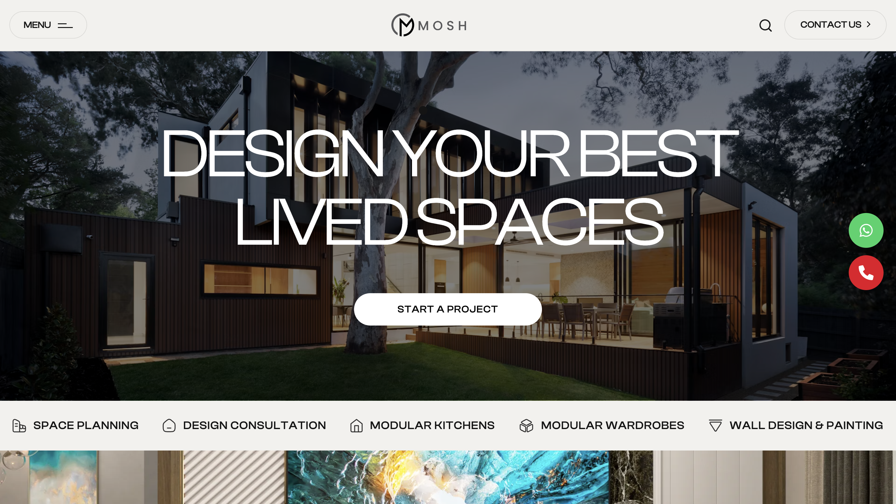 Mosh Interio website