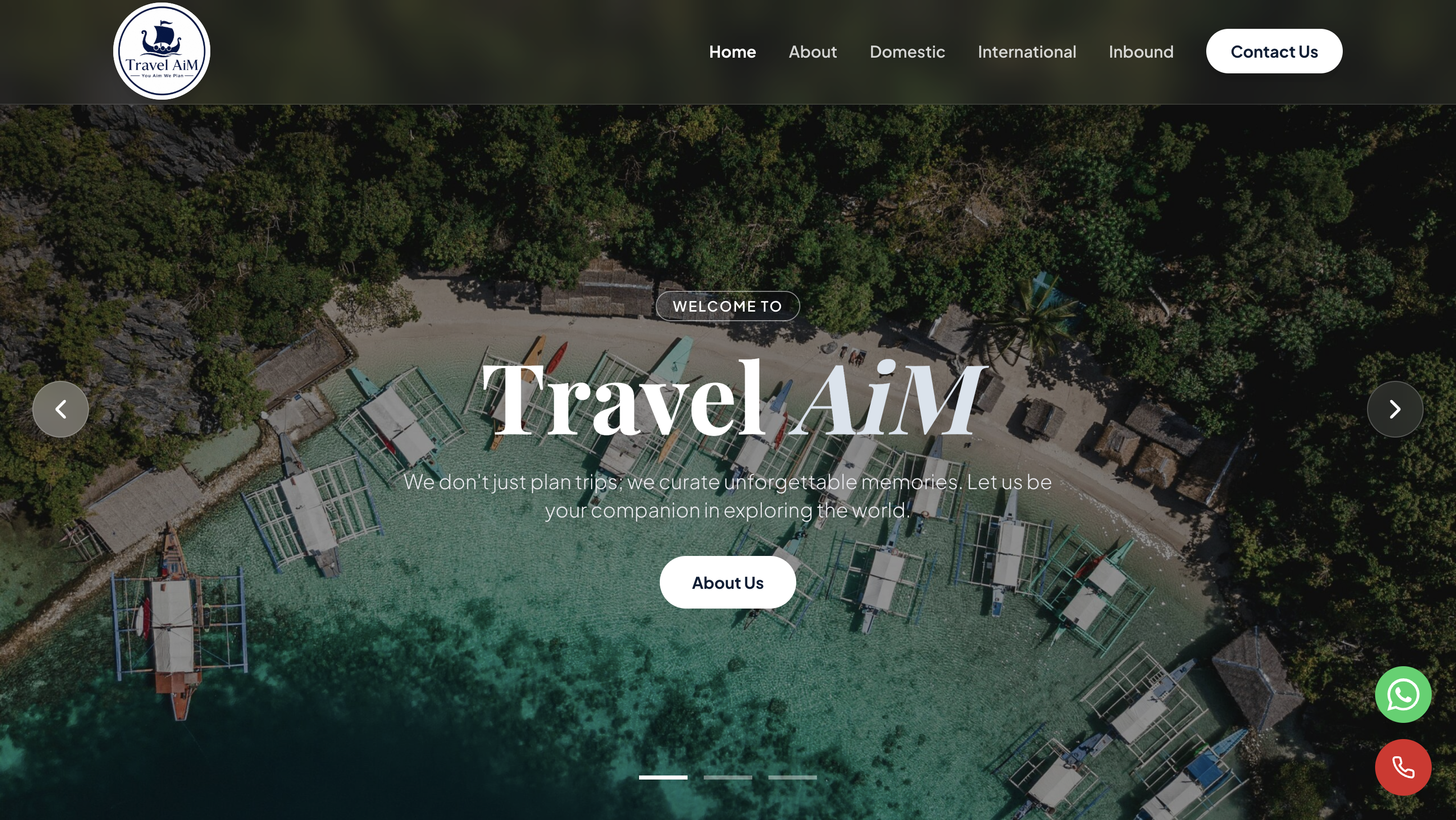 Travel Aim website